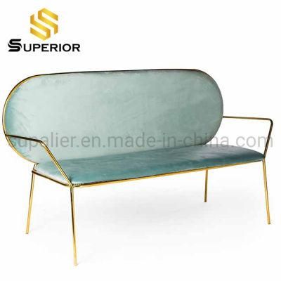 Hot Sale Modern Style Hotel Furniture Metal Frame Fabric Sofa