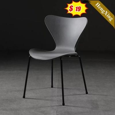 2020 Nordic Style Metal Leg Cheap Colored Colorful Modern Armless Cafe Dining Plastic Chair