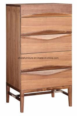 Modern Solid Walnut Wood Cabinet