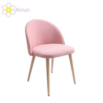 Nordic Home Furniture Dining Room Furniture Hotel Restaurant Club Fabric Velvet Negotiation Dining Chair