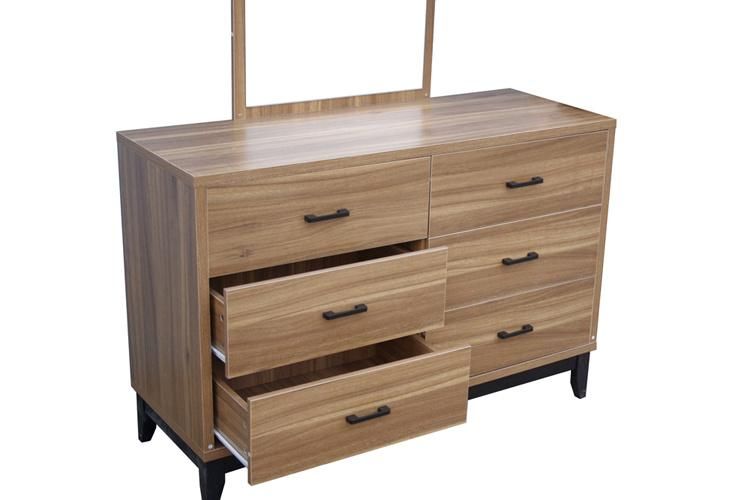 Simple Design Dressing Table with Draws and Mirror Customized Factory Supply