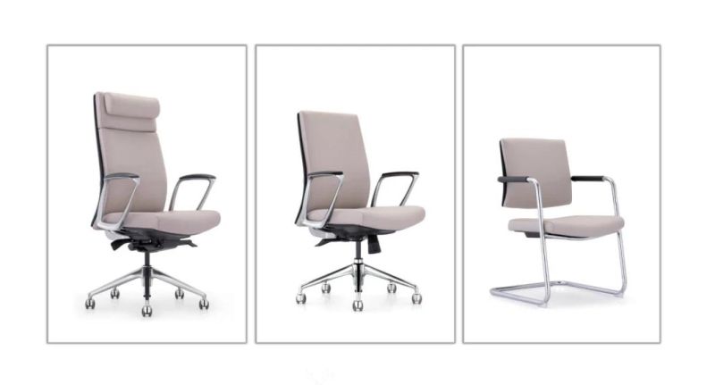 VIP Leather Aluminium Office Desk Chair Computer Chair