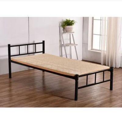 Wholesale Military Worker Dormitory Steel Frame Single Bed