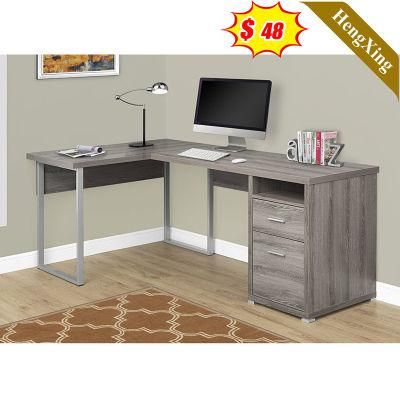 Wooden Metal Frame Office Home Furniture L Shape Workstation Executive Height Adjustable Table Folding Computer Desk