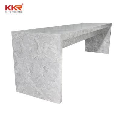 New Design Hotel Project Furniture Customized Artificial Solid Surface Stone Bar Table