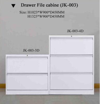 Modern 3 Drawer Lateral Metal Filing Cabinet
