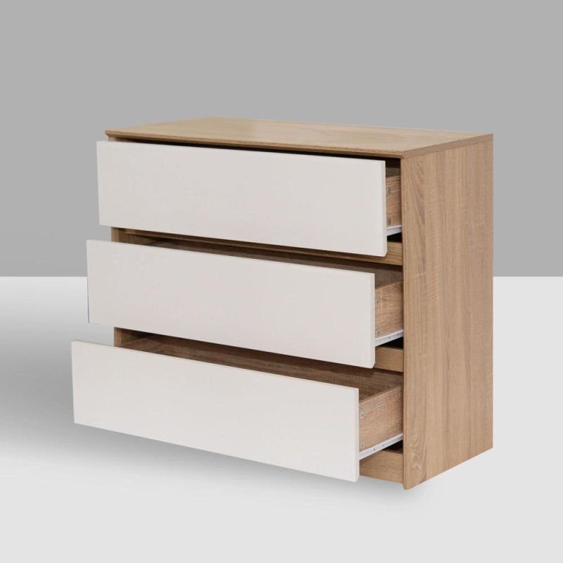 Wide Dresser with 3 Drawers Cabinet Storage Drawer Chest