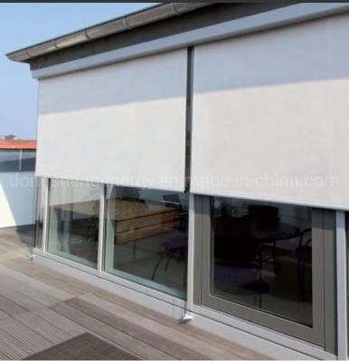 External Shade Motorized Blackout Roller Blind