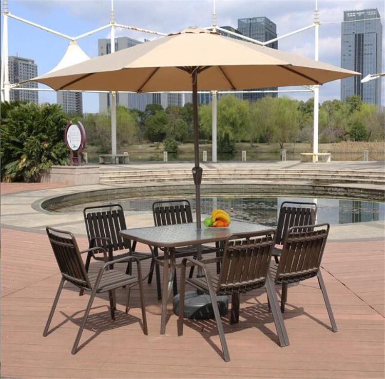 Modern Aluminum Frame Polywood Waterproof Table 4PCS Chairs Durable High Quality Outdoor Furniture Set