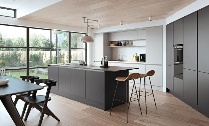 Wholesale Modern China Made Factory Direct Designs Wood Grain Kitchen Cabinet