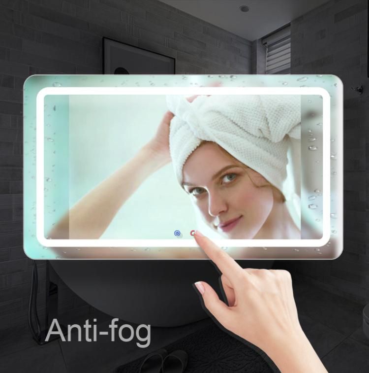 LED Wall Mounted Fogless Shower Full Length Mirror for Bathroom