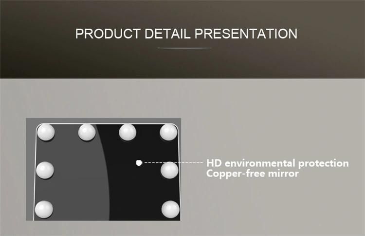 High-End LED Makeup Hollywood Mirror for Hairdressing