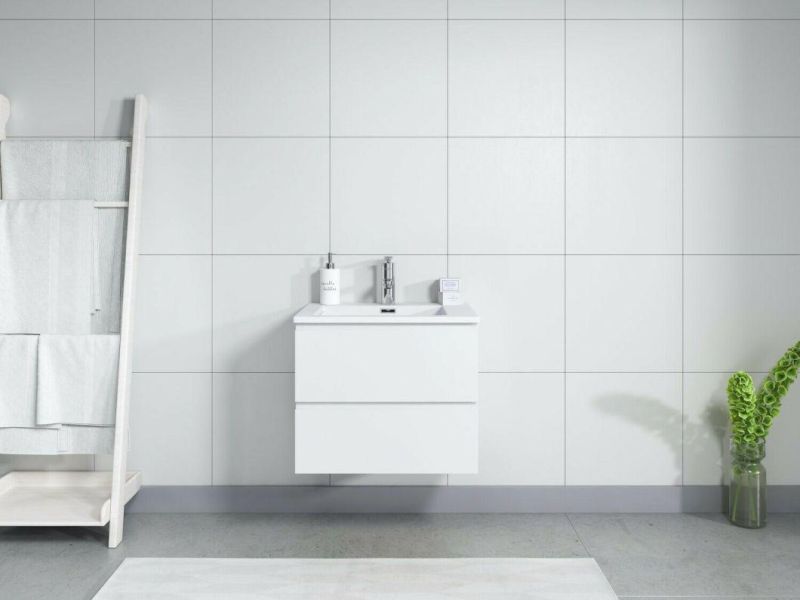 60cm White Washbasin Bathroom Cabinet-Storage Cabinet Furniture L