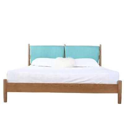 Modern Simple Solid Wood Double Bed 0074