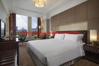 5 Star Luxury Apartment Commercial Hotel Furniture Living Room Furniture Master Bedroom Double King Size Wooden Bed