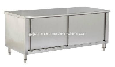 Cheering Stainless Steel Work Top Table Cabinet with Storage
