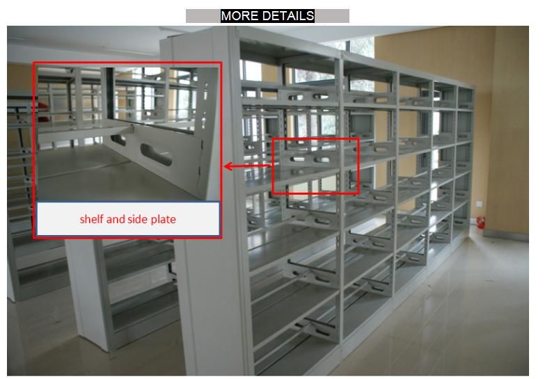 Metal Office Storage Shelf, 5 Layers Storage Space, Single Side