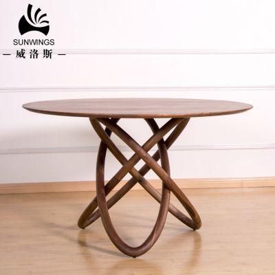 Solid Wood Round Dining Table / Star Model