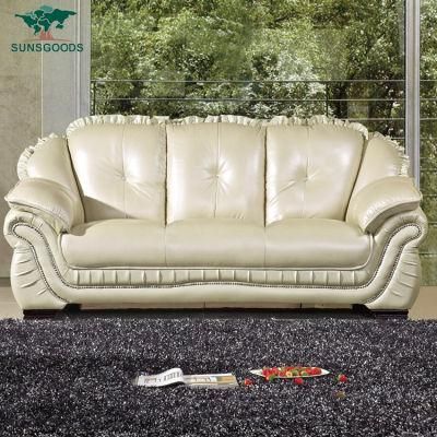 New Style European Modern Royal Wooden Furniture Leisure Sectional Leather Sofa Furniture