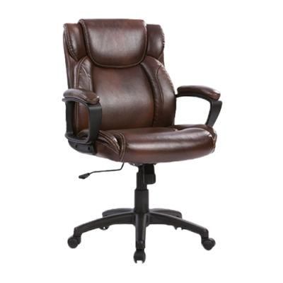 Medium Back PU Office Chair with Armrest