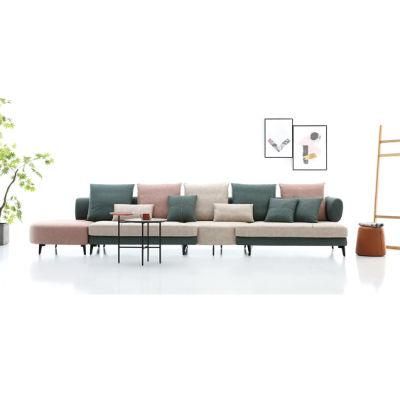 Foshan City Wholesale Modern Style Leisure Luxury Home Living Room Sofa with 4 Seats