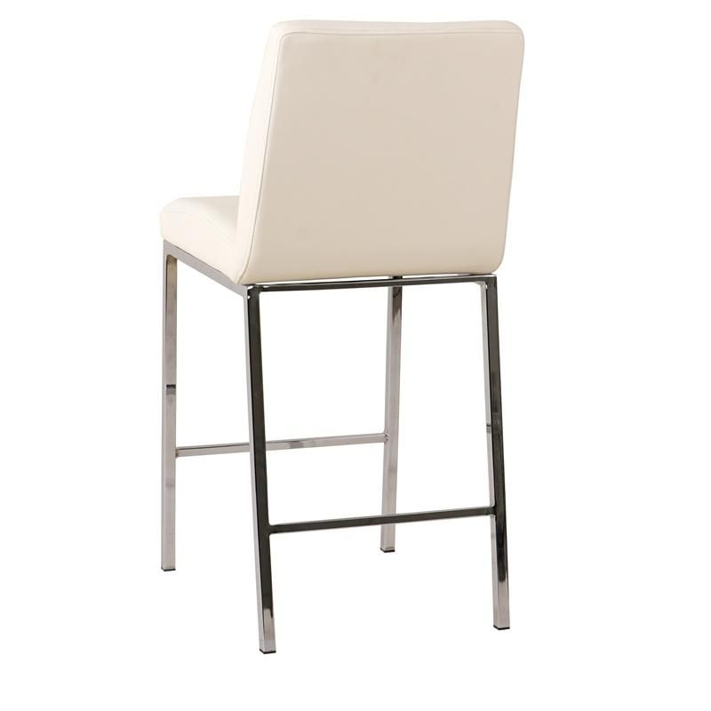 Hot Sales High Counter Metal Legs PU Upholster Bar Chair Stool for Home Hotel Wedding