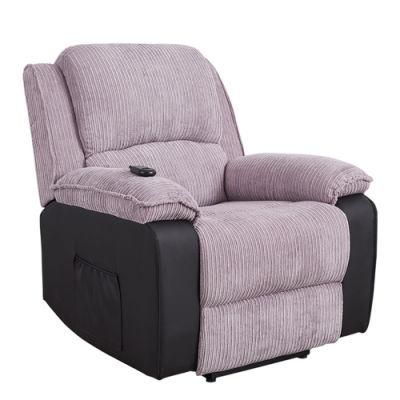 Velvet Fabric+PU Manual Adjustable Recliner Sofa Chair Modern Home Living Room Office Hotel Furniture Sofa Bed