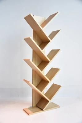 Modern Compact 9 Layers Bookcase Tree Shaped Bookshelf