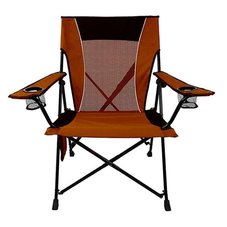 Dual Lock Portable Camping and Sports Beach Travel Picnic Metal Folding Chair