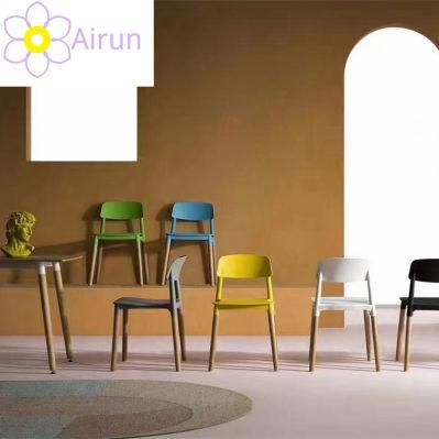 Wholesale Simple Fashion Nordic Dining Table Chair Coffee Leisure Chair Plastic Dining Chair