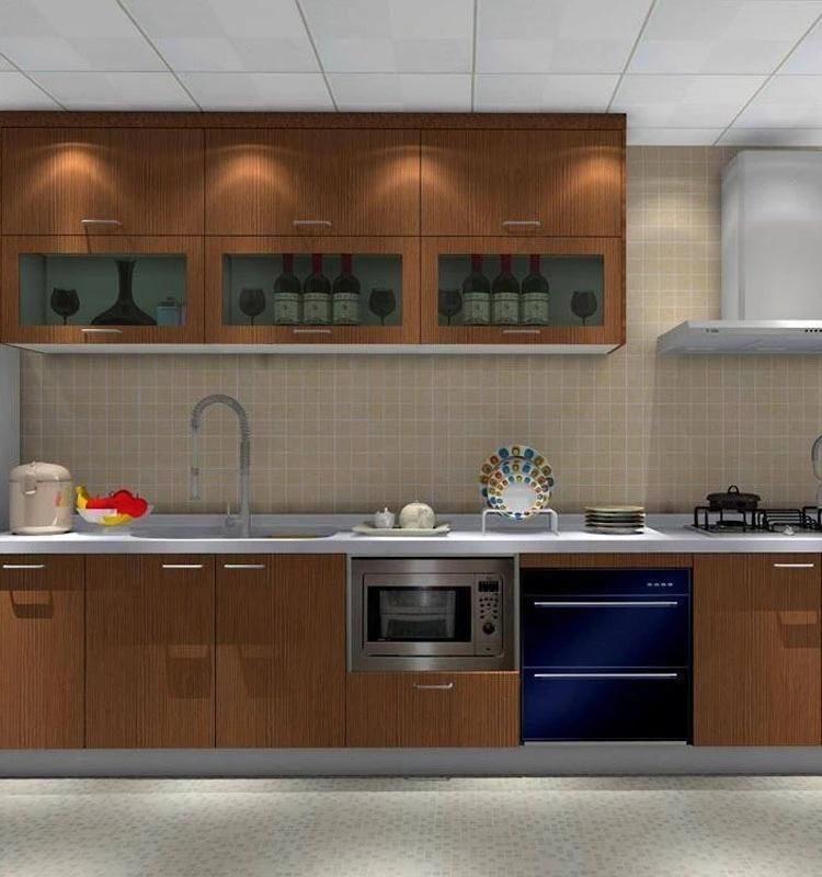 High Glossy Melamine MDF&Chipboard Kitchen Cabinet