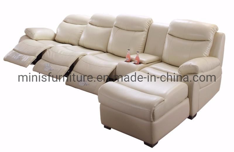 (MN-SF75) Modern Leather Home Furniture Electric Functional Recliner Sofa with USB Outlet for Living Room
