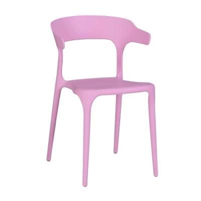Dining Chair Plastic Chair Scandinavian Home Furniture Furniture Style Colorful Stackable Plastic Full PP Fabric Simple Modern