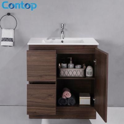 Wood MDF Marble Floor-Standing Storage Modern Bathroom Vanity Cabinet