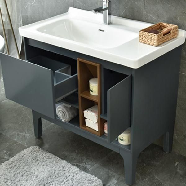 Luxury Single Sink Bathroom Furniture Cabinet Wash Basin Bathroom Vanity