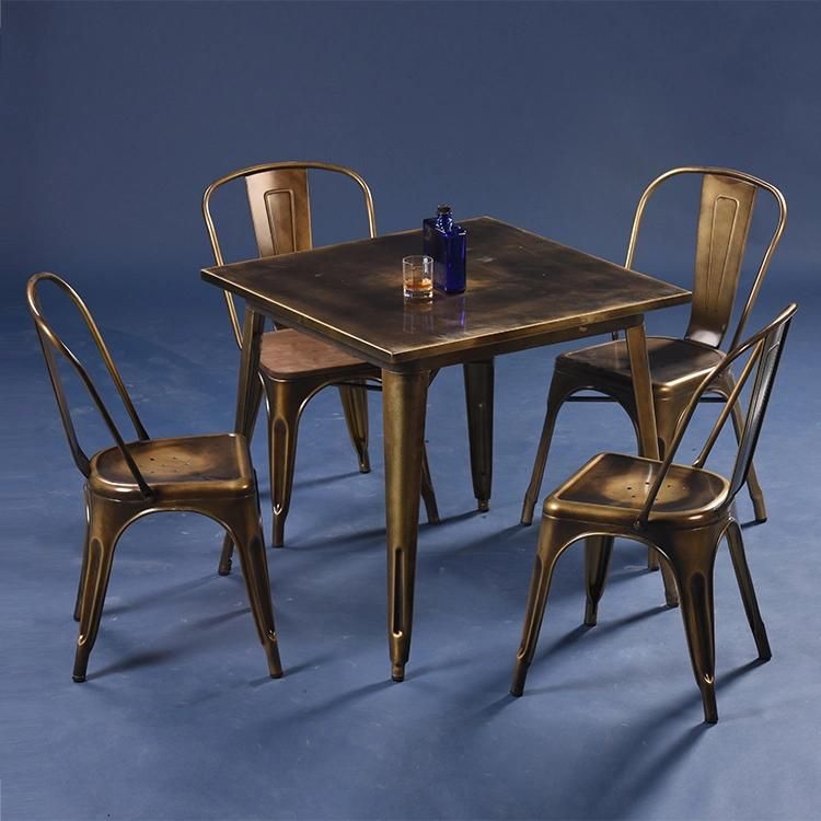 2022 Popular Modern Marble Cafe Furniture Table Chairs Sets