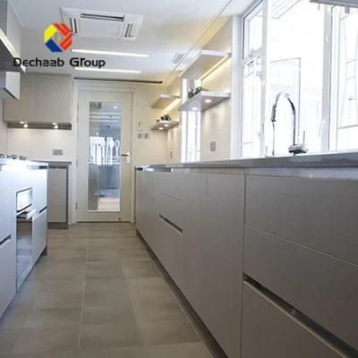 Modular White Stainless Steel Design Ready Made Panel Kitchen Cabinet