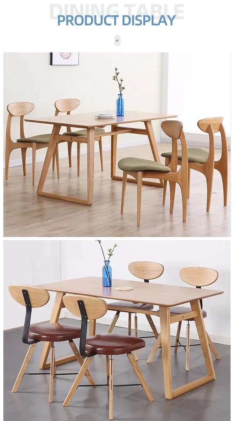 Furniture Modern Furniture Table Home Furniture Wooden Furniture Low Price European Dining 4 Seater Designs Solid Wooden Pedestal Dining Table Sets