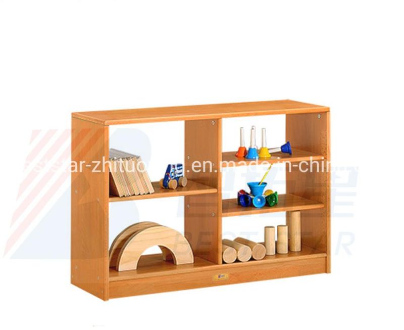 Preschool and Kindergarten Child Bookshelf and Bookcase, Playroom Furniture Kids Toy Storage Shelf and Stand, Living Room Wardrobe, Wooden Display Rack