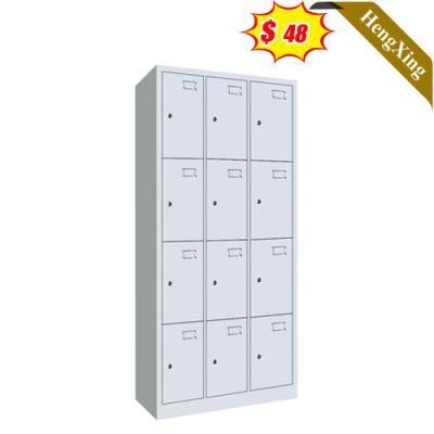 Latest Style Executive Office School Furniture China Factory Wholesale Customized Company Storage Drawers File 12-Door Iron Cabinet