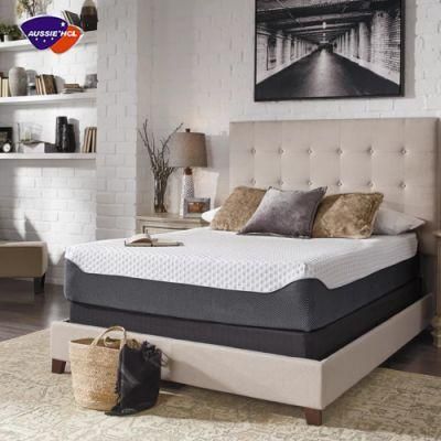 Hotel Single Double Full King Royal Luxury High Density Rebonded Foam Mattresses with Cooling Memory Foam