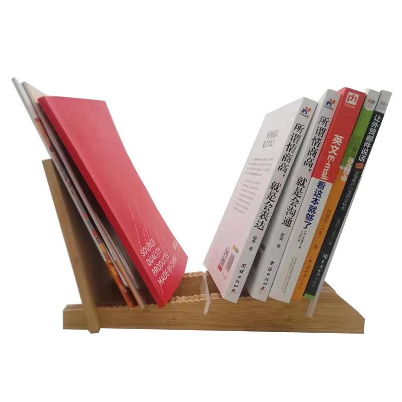 New Style Bamboo Wood Bookcase Desktop Storage Rack Book Shelf