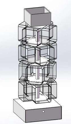 Modern Home Office Display Bookcase Wood Book Shelf