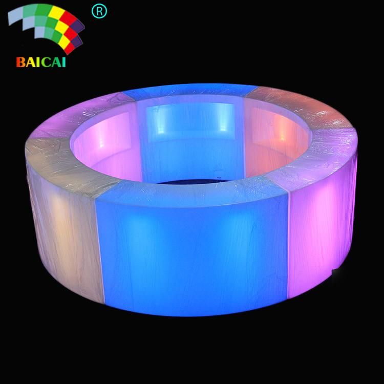 Remote Color Night Club KTV Plastic Glow LED Bar Counter