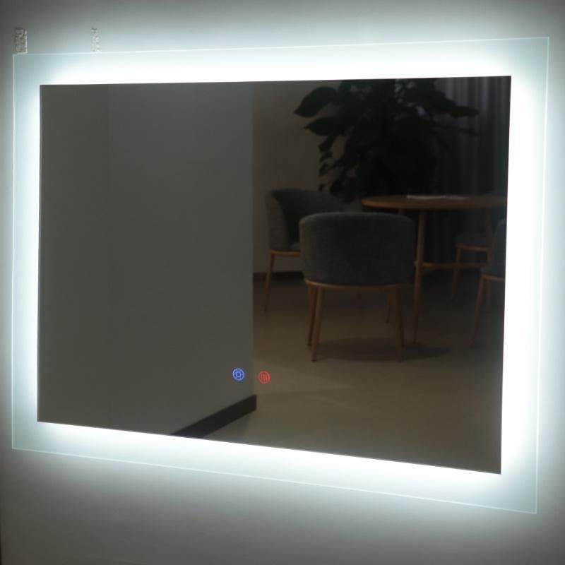 Bathroom Square Design LED Lighted Anti-Fog Backlit Bath Mirror