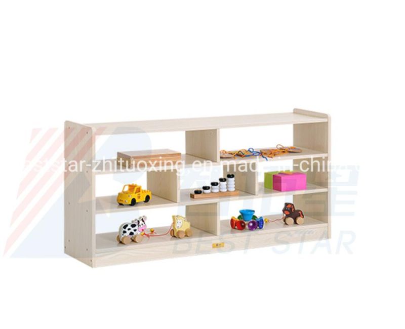 Playroom Furniture Toy Storage Cabinet, Kindergarten Kids Toy Storage Cabinet, Children Care Center Furniture, Baby Display Wooden Rack and Cabinet