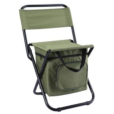 Lightweight Folded Chair Outdoor Camping Beach Chair Cooler Storage Fishing Folding Chair