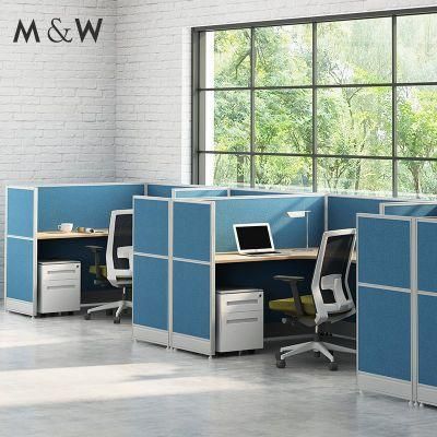 Wood Partition Cubicle Wholesale Modern Design Panel Desk Workstation Sound Proof Small Single Office Furniture