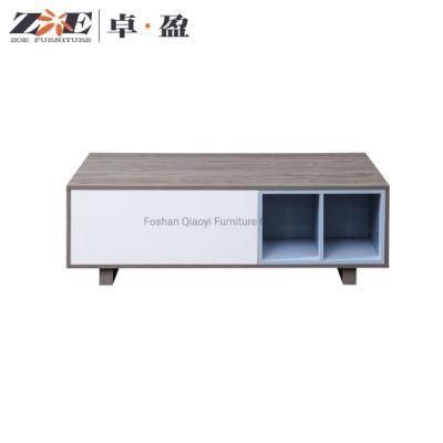 Modern Living Room Furniture Storage MDF Wood Rectangular Coffee Table