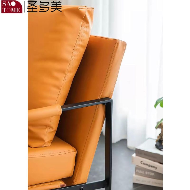 Orange Leisure Living Room Office Reception Sofa Chair